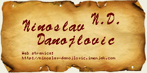 Ninoslav Danojlović vizit kartica